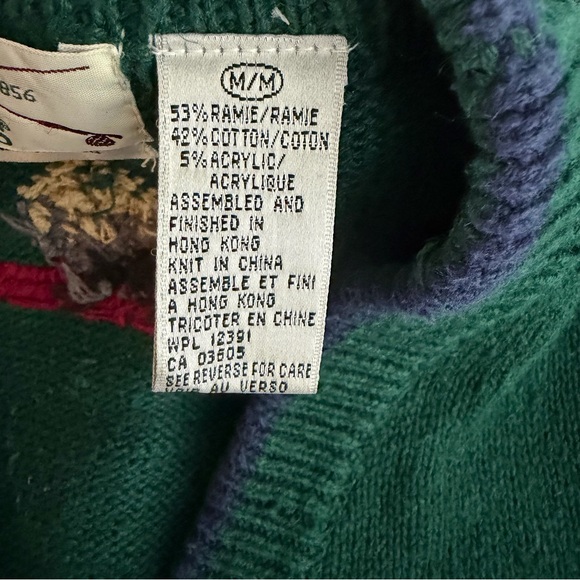 Vintage Hand-Embroidered Dog Sweater Vest Button Front Knit Cottagecore Grandpa - Picture 13 of 15